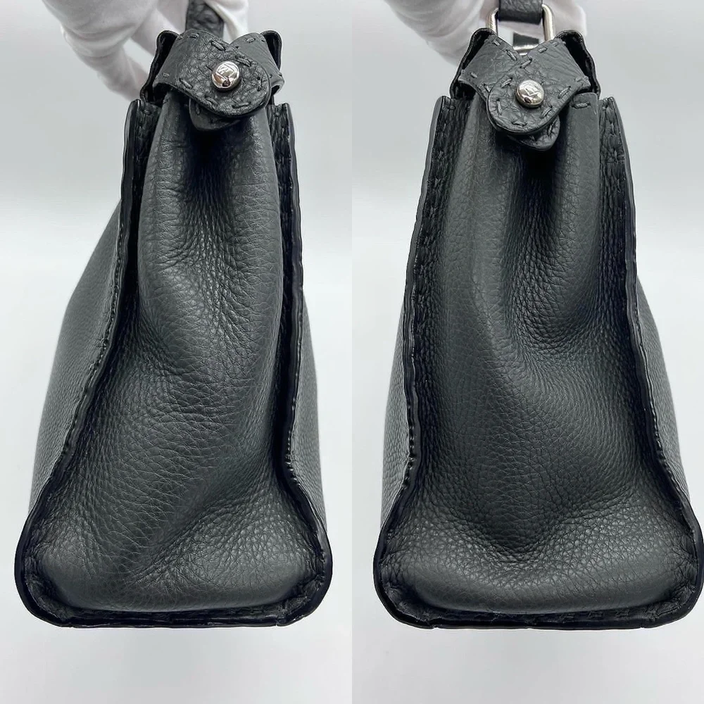 Authentic Fendi Peekaboo Medium Selleria soft Calf leather top handle bag - Picture 3 of 9